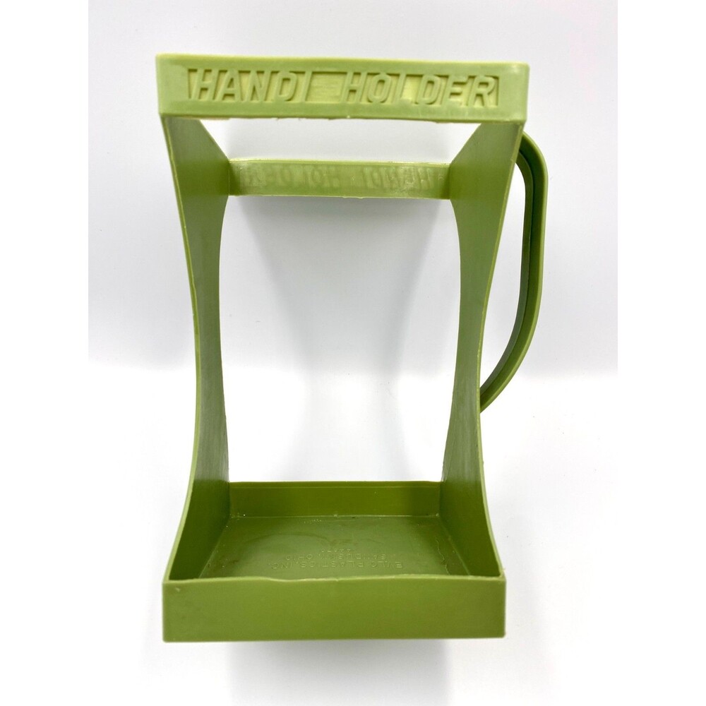 Vintage Green HANDI HOLDER by Evlo Plastics –Retro Utility Organizer Made in USA